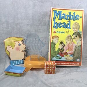 Vintage Ideal Marblehead Game Complete w/ Box 1960s Marble Head Family Game